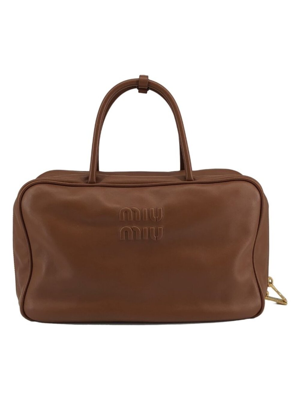 Miu Miu Laser Boston Bag Brown